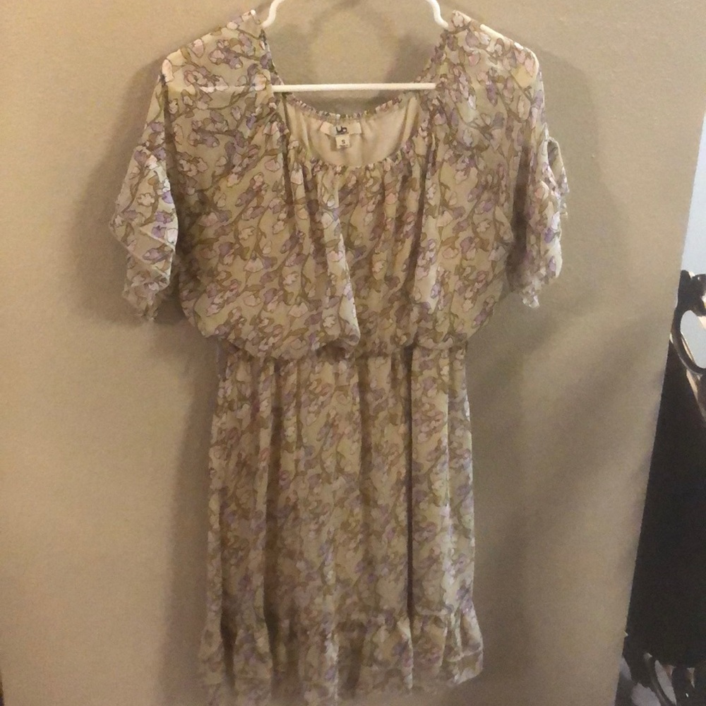 Tan print dress
